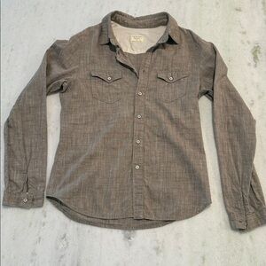 Rag and Bone size 8 Casual Brown Button-Up Shirt